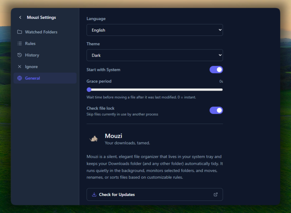Mouzi screenshot 2